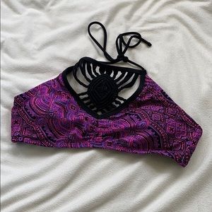 Purple bathing suit top